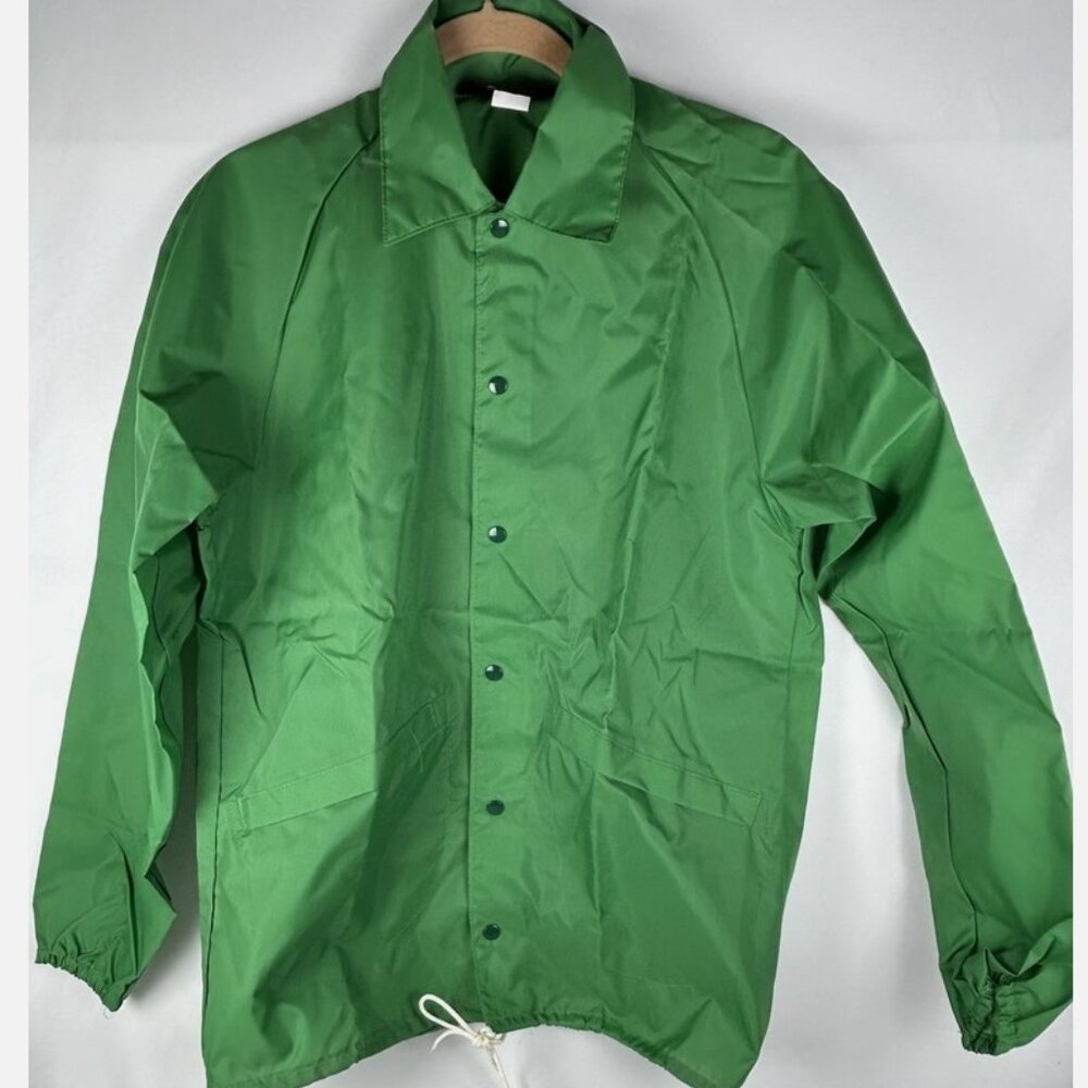 Vintage Pla Jac Dunbrooke Green Windbreaker Jacket Mens M 40-42 Nylon Unworn USA
